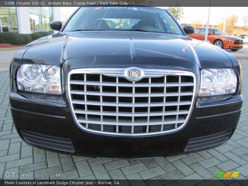 Brilliant Black Crystal Pearl / Dark Slate Gray 2008 Chrysler 300 LX