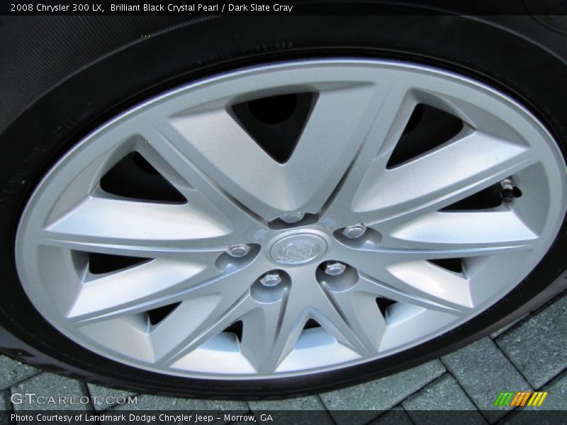 Brilliant Black Crystal Pearl / Dark Slate Gray 2008 Chrysler 300 LX