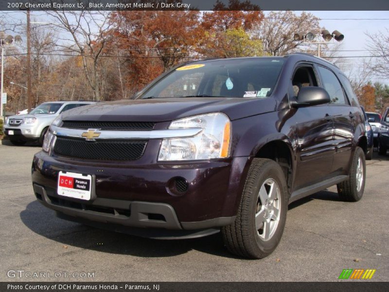 Black Amethyst Metallic / Dark Gray 2007 Chevrolet Equinox LS