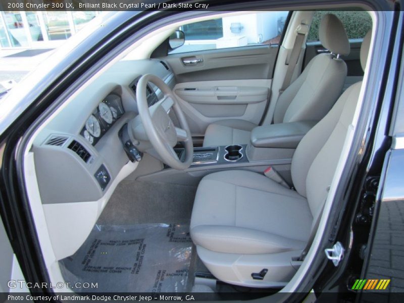 Brilliant Black Crystal Pearl / Dark Slate Gray 2008 Chrysler 300 LX