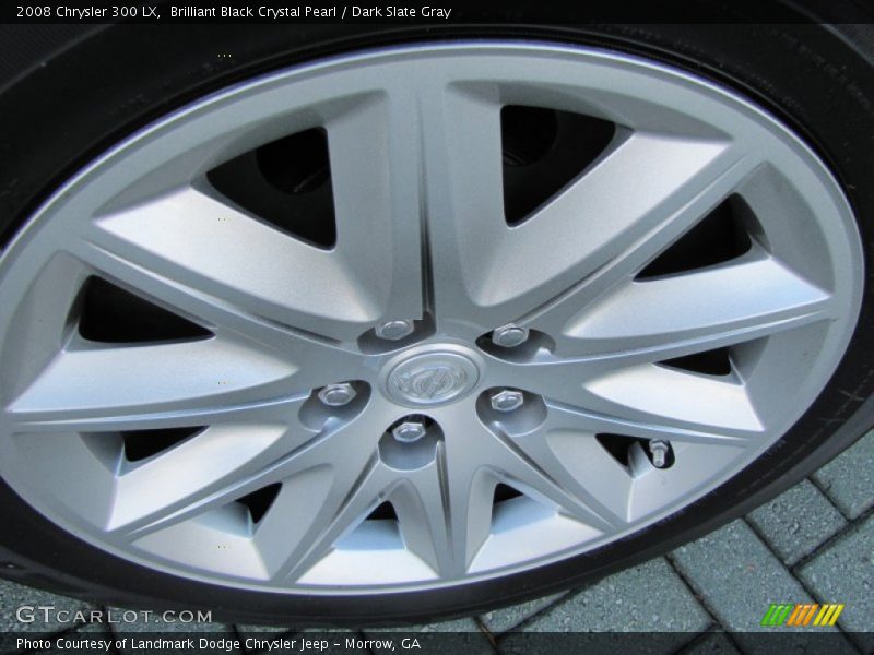 Brilliant Black Crystal Pearl / Dark Slate Gray 2008 Chrysler 300 LX