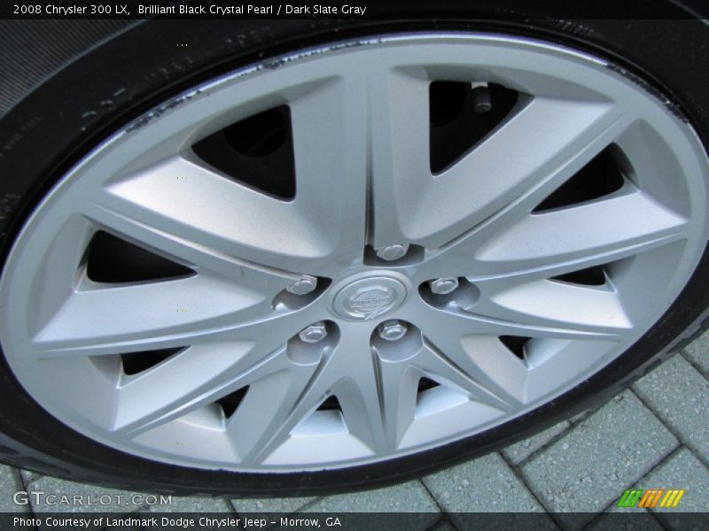 Brilliant Black Crystal Pearl / Dark Slate Gray 2008 Chrysler 300 LX