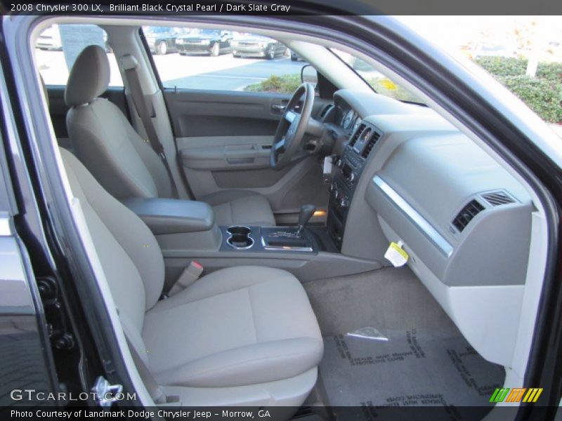 Brilliant Black Crystal Pearl / Dark Slate Gray 2008 Chrysler 300 LX