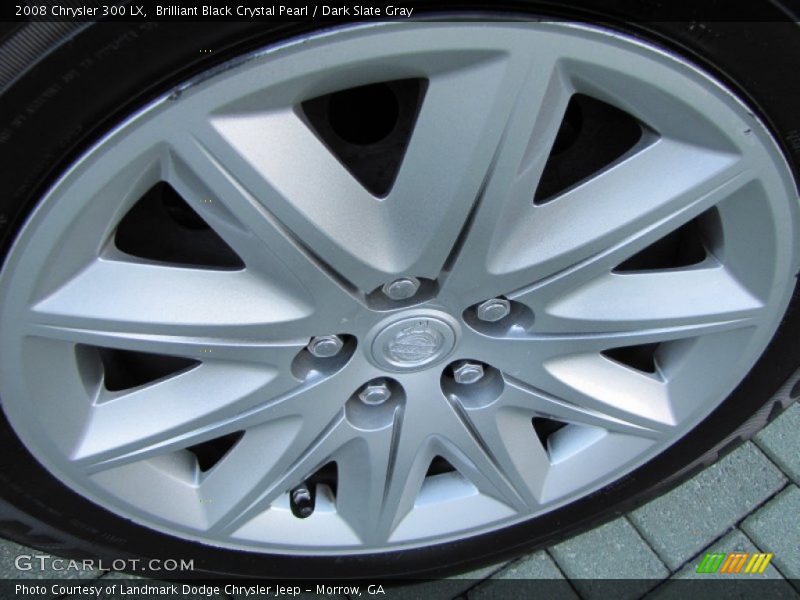 Brilliant Black Crystal Pearl / Dark Slate Gray 2008 Chrysler 300 LX