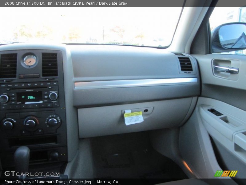 Brilliant Black Crystal Pearl / Dark Slate Gray 2008 Chrysler 300 LX
