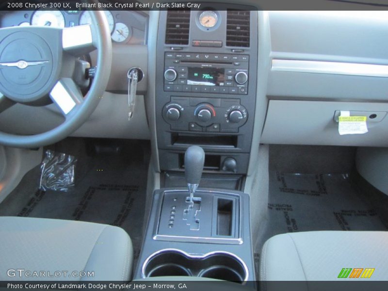 Brilliant Black Crystal Pearl / Dark Slate Gray 2008 Chrysler 300 LX