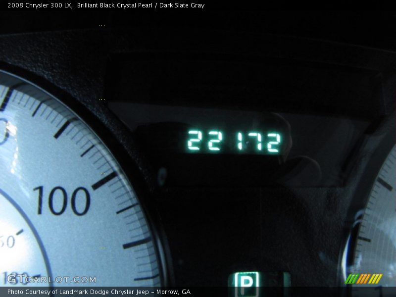 Brilliant Black Crystal Pearl / Dark Slate Gray 2008 Chrysler 300 LX