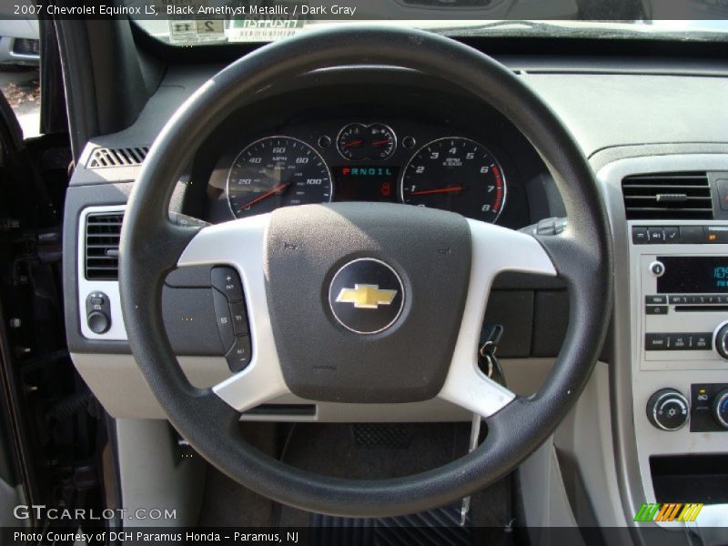Black Amethyst Metallic / Dark Gray 2007 Chevrolet Equinox LS