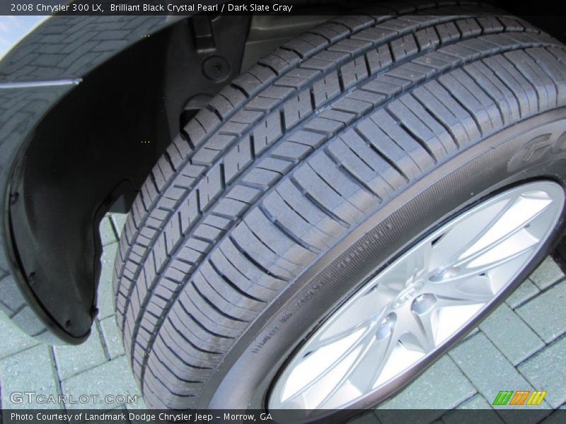 Brilliant Black Crystal Pearl / Dark Slate Gray 2008 Chrysler 300 LX