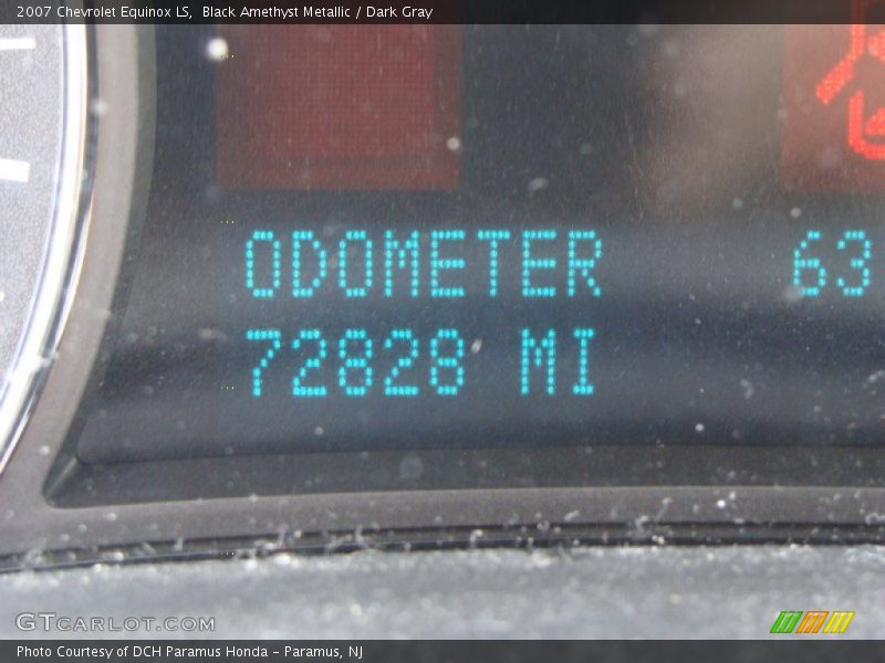 Black Amethyst Metallic / Dark Gray 2007 Chevrolet Equinox LS