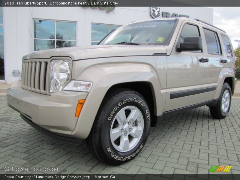 Light Sandstone Pearl / Dark Slate Gray 2010 Jeep Liberty Sport