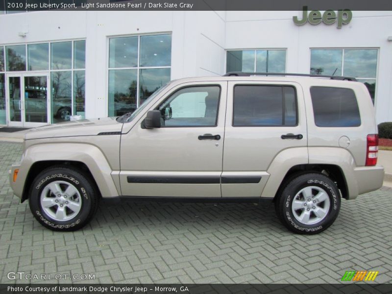 Light Sandstone Pearl / Dark Slate Gray 2010 Jeep Liberty Sport