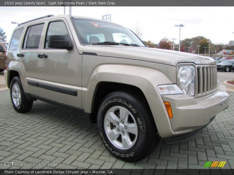 Light Sandstone Pearl / Dark Slate Gray 2010 Jeep Liberty Sport