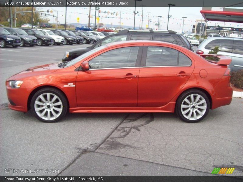  2009 Lancer RALLIART Rotor Glow Orange Metallic