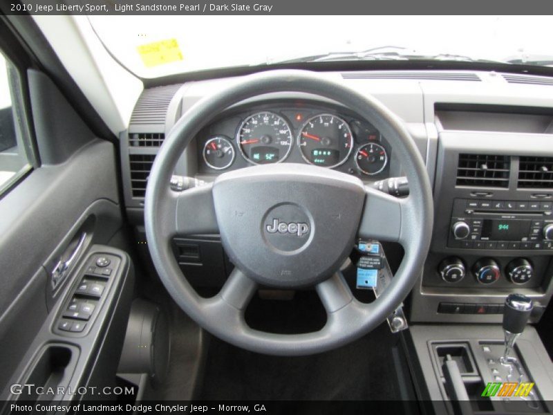 Light Sandstone Pearl / Dark Slate Gray 2010 Jeep Liberty Sport