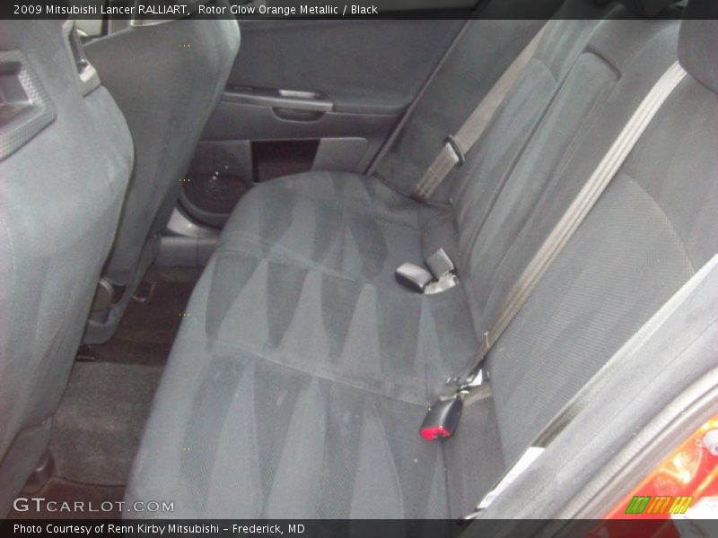 Rotor Glow Orange Metallic / Black 2009 Mitsubishi Lancer RALLIART