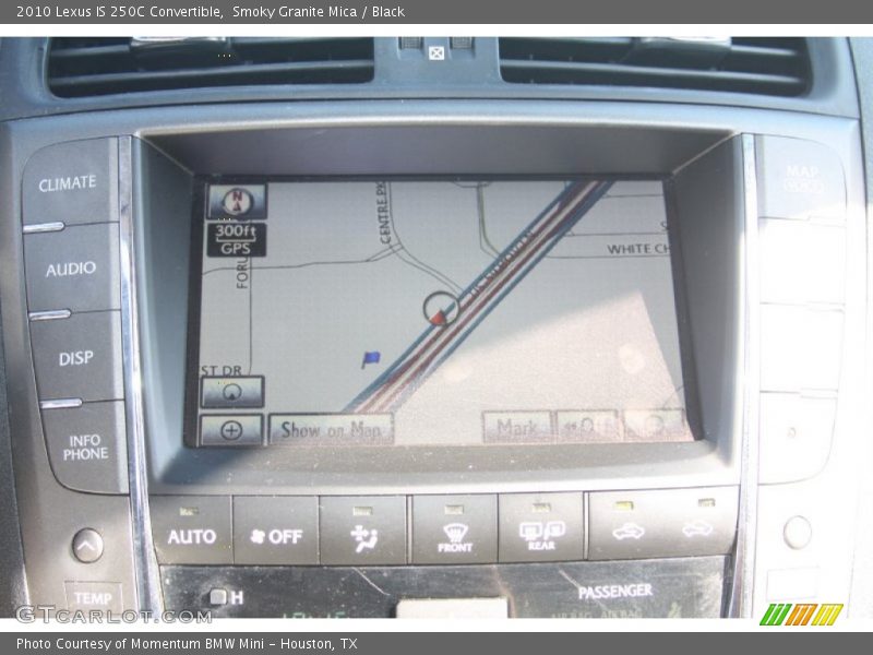 Navigation of 2010 IS 250C Convertible