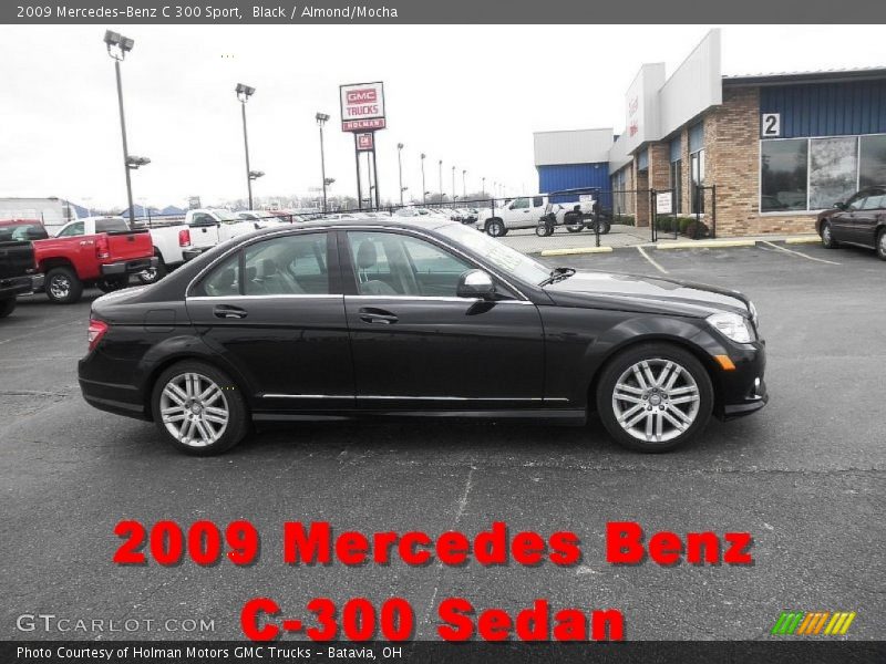 Black / Almond/Mocha 2009 Mercedes-Benz C 300 Sport