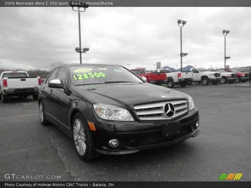 Black / Almond/Mocha 2009 Mercedes-Benz C 300 Sport