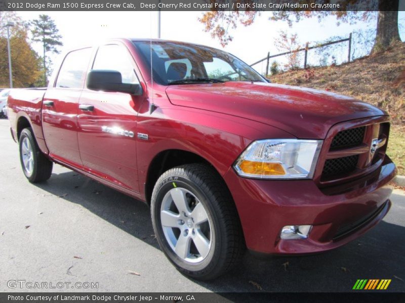 Deep Cherry Red Crystal Pearl / Dark Slate Gray/Medium Graystone 2012 Dodge Ram 1500 Express Crew Cab