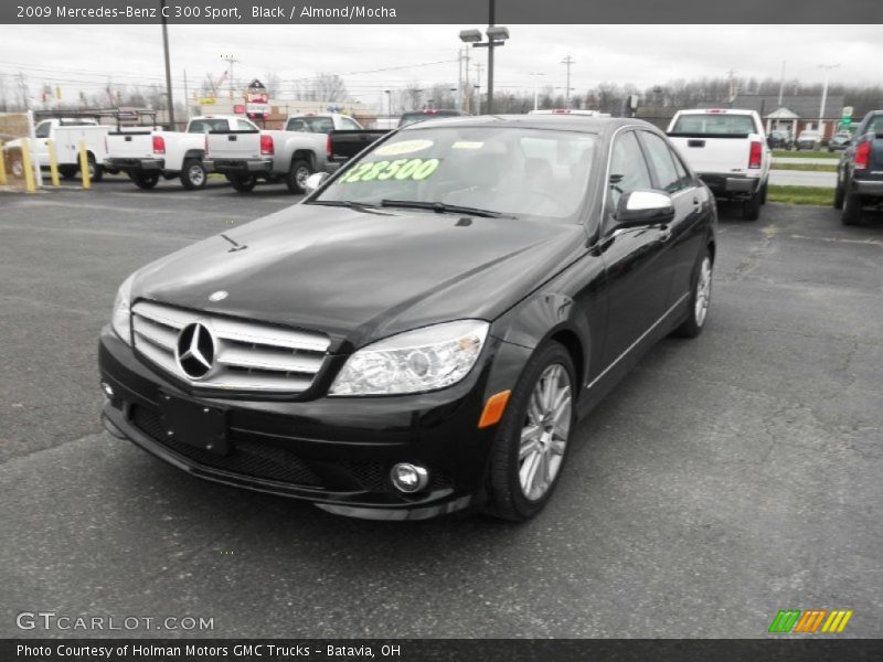 Black / Almond/Mocha 2009 Mercedes-Benz C 300 Sport