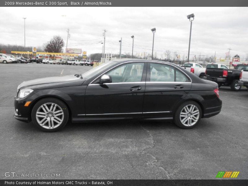 Black / Almond/Mocha 2009 Mercedes-Benz C 300 Sport