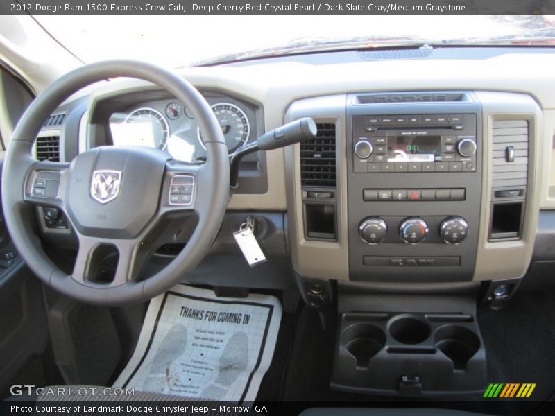 Deep Cherry Red Crystal Pearl / Dark Slate Gray/Medium Graystone 2012 Dodge Ram 1500 Express Crew Cab