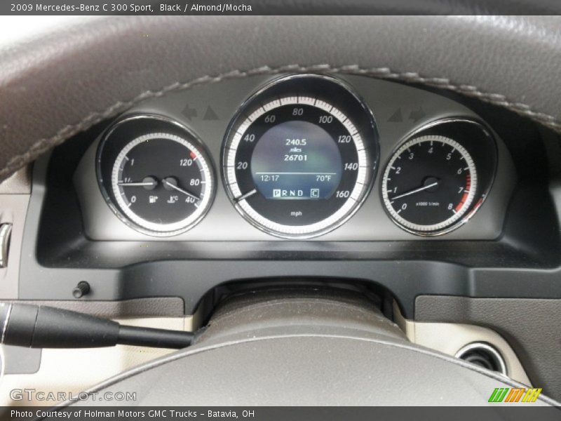 Black / Almond/Mocha 2009 Mercedes-Benz C 300 Sport