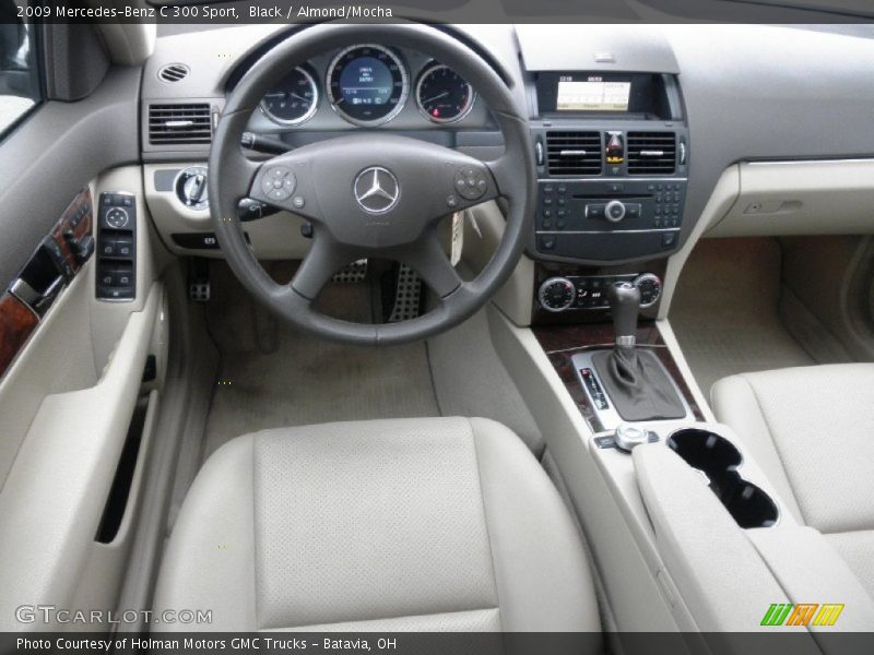 Black / Almond/Mocha 2009 Mercedes-Benz C 300 Sport