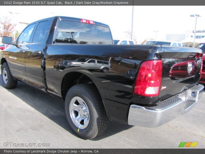 Black / Dark Slate Gray/Medium Graystone 2012 Dodge Ram 1500 SLT Quad Cab
