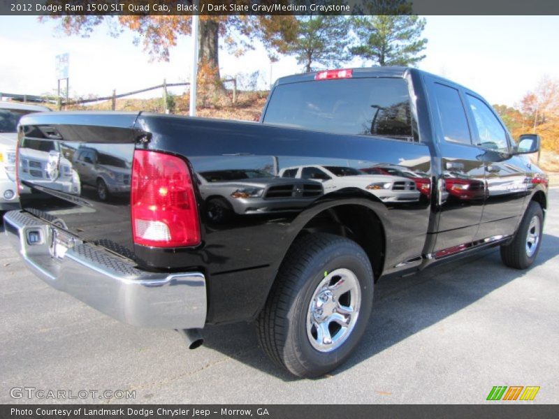 Black / Dark Slate Gray/Medium Graystone 2012 Dodge Ram 1500 SLT Quad Cab