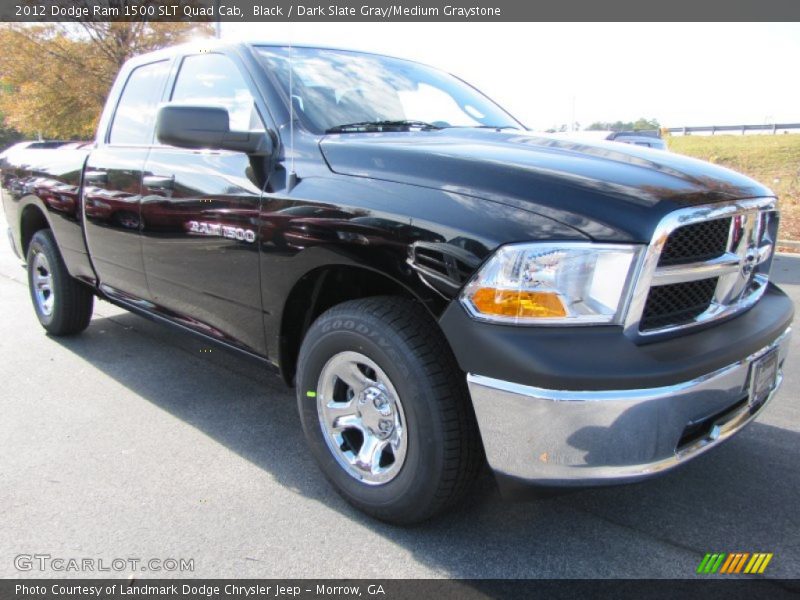 Black / Dark Slate Gray/Medium Graystone 2012 Dodge Ram 1500 SLT Quad Cab