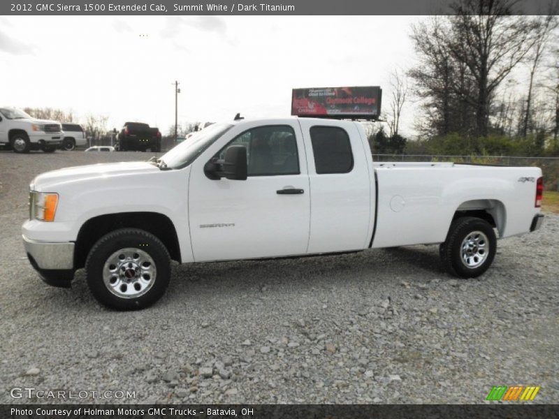 Summit White / Dark Titanium 2012 GMC Sierra 1500 Extended Cab