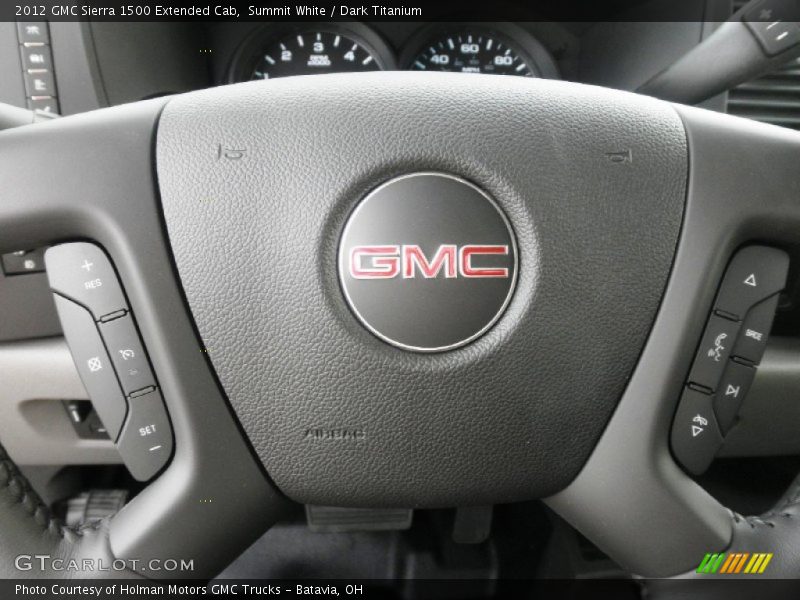 Summit White / Dark Titanium 2012 GMC Sierra 1500 Extended Cab