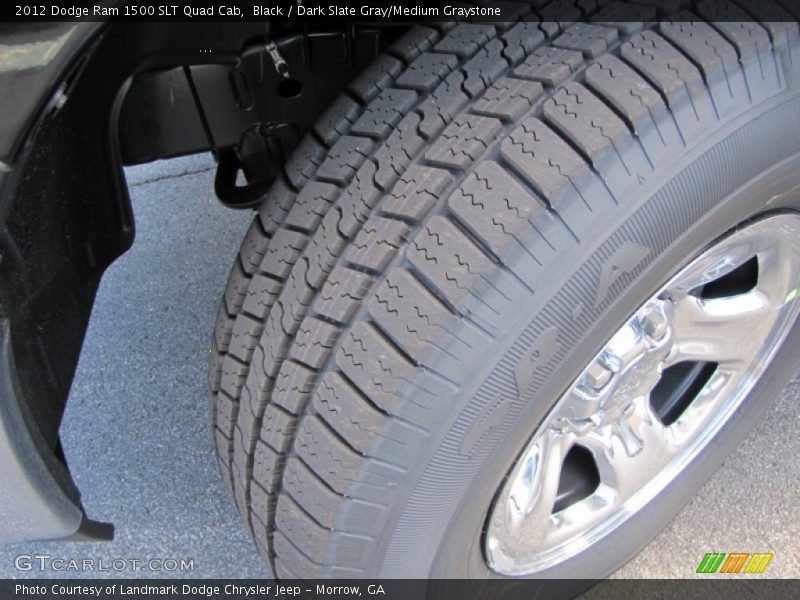 Black / Dark Slate Gray/Medium Graystone 2012 Dodge Ram 1500 SLT Quad Cab