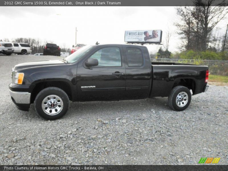 Onyx Black / Dark Titanium 2012 GMC Sierra 1500 SL Extended Cab