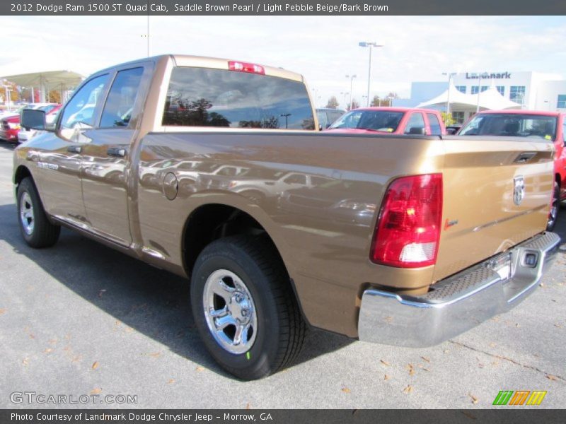 Saddle Brown Pearl / Light Pebble Beige/Bark Brown 2012 Dodge Ram 1500 ST Quad Cab
