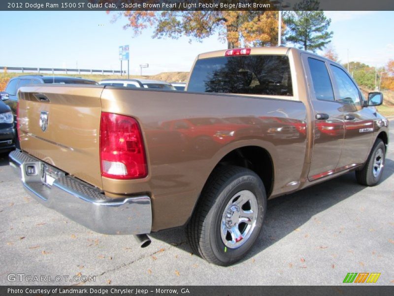Saddle Brown Pearl / Light Pebble Beige/Bark Brown 2012 Dodge Ram 1500 ST Quad Cab