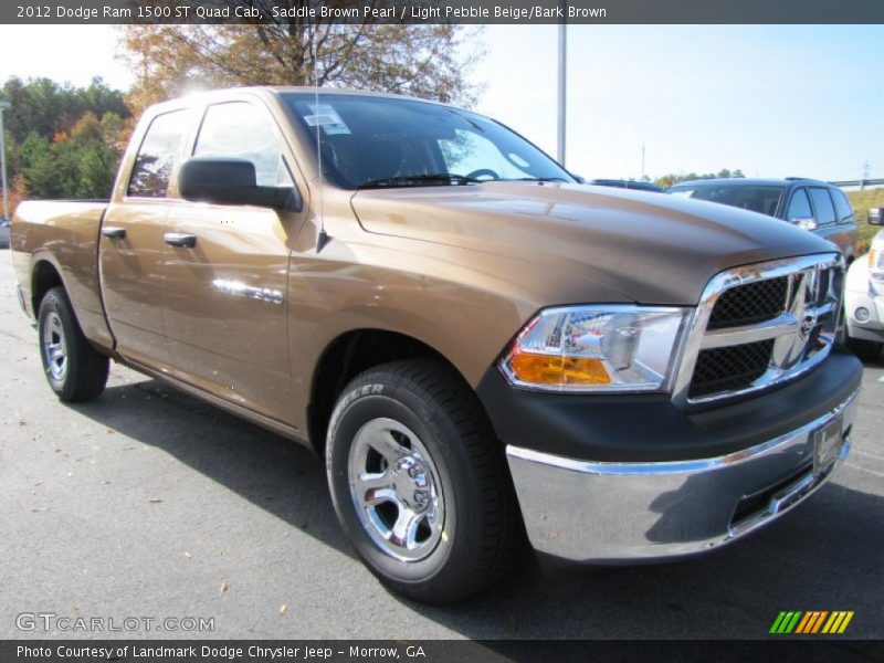Saddle Brown Pearl / Light Pebble Beige/Bark Brown 2012 Dodge Ram 1500 ST Quad Cab