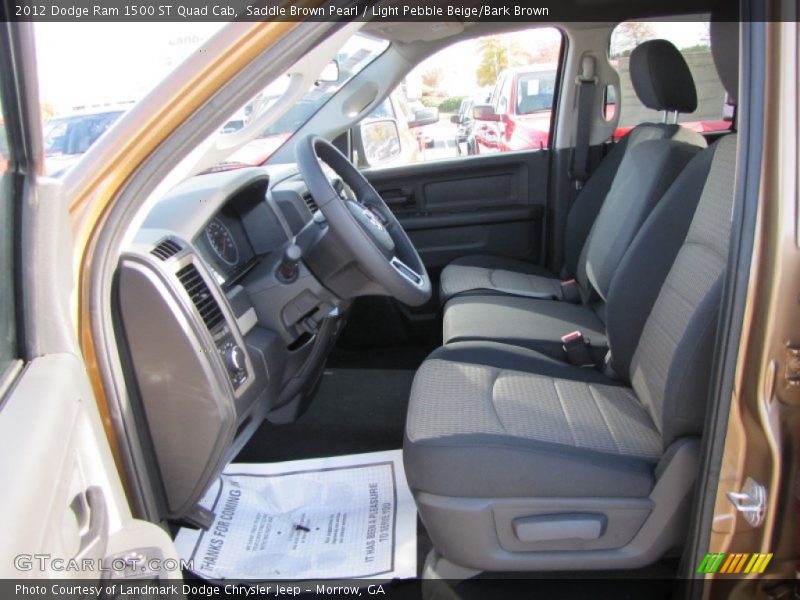  2012 Ram 1500 ST Quad Cab Light Pebble Beige/Bark Brown Interior