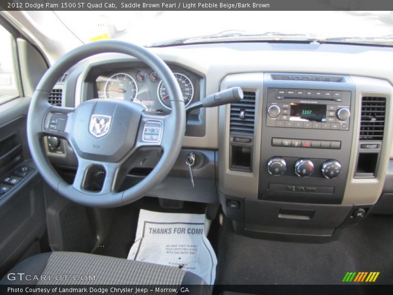 Saddle Brown Pearl / Light Pebble Beige/Bark Brown 2012 Dodge Ram 1500 ST Quad Cab