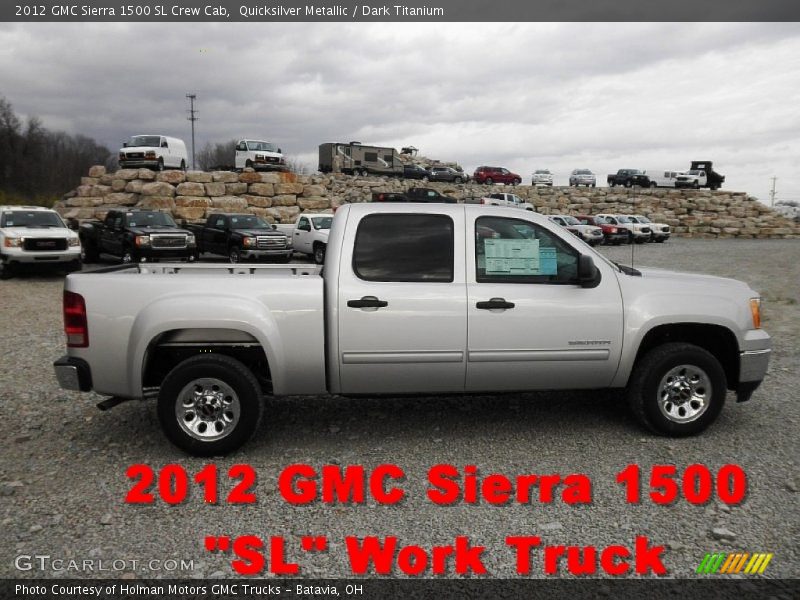 Quicksilver Metallic / Dark Titanium 2012 GMC Sierra 1500 SL Crew Cab