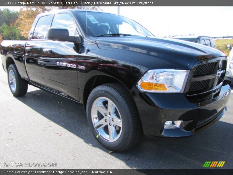 Black / Dark Slate Gray/Medium Graystone 2012 Dodge Ram 1500 Express Quad Cab