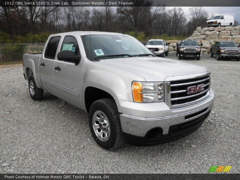 Front 3/4 View of 2012 Sierra 1500 SL Crew Cab