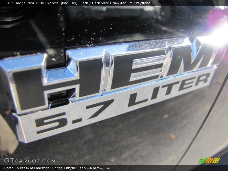 Black / Dark Slate Gray/Medium Graystone 2012 Dodge Ram 1500 Express Quad Cab
