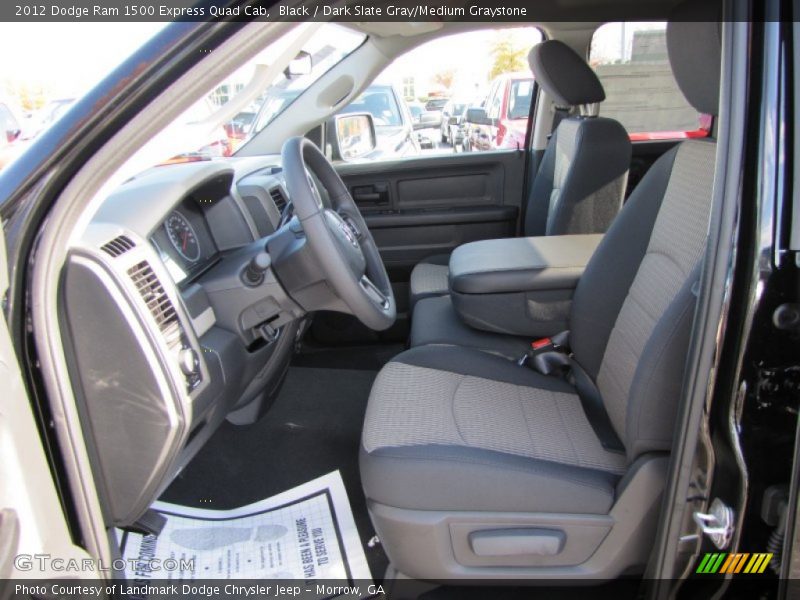 Black / Dark Slate Gray/Medium Graystone 2012 Dodge Ram 1500 Express Quad Cab