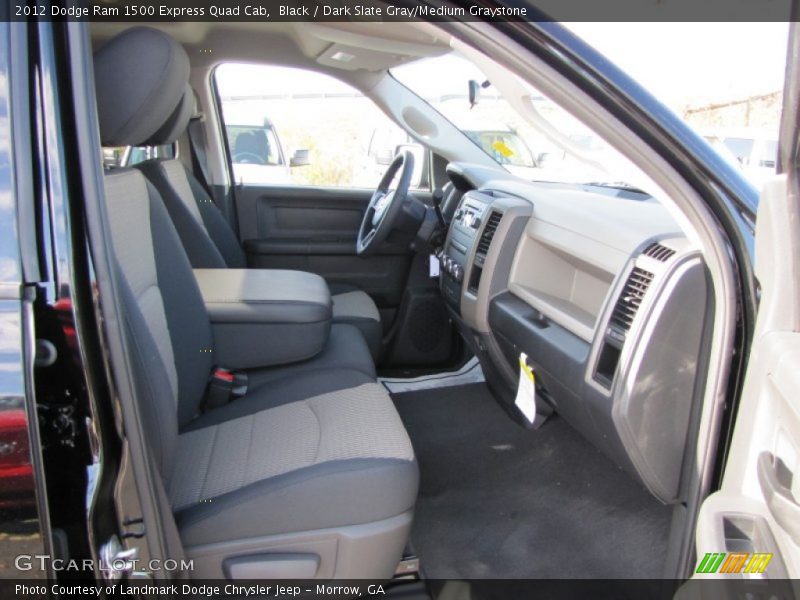 Black / Dark Slate Gray/Medium Graystone 2012 Dodge Ram 1500 Express Quad Cab