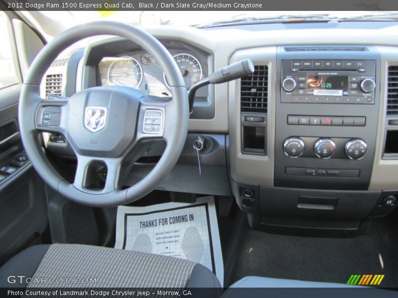 Black / Dark Slate Gray/Medium Graystone 2012 Dodge Ram 1500 Express Quad Cab