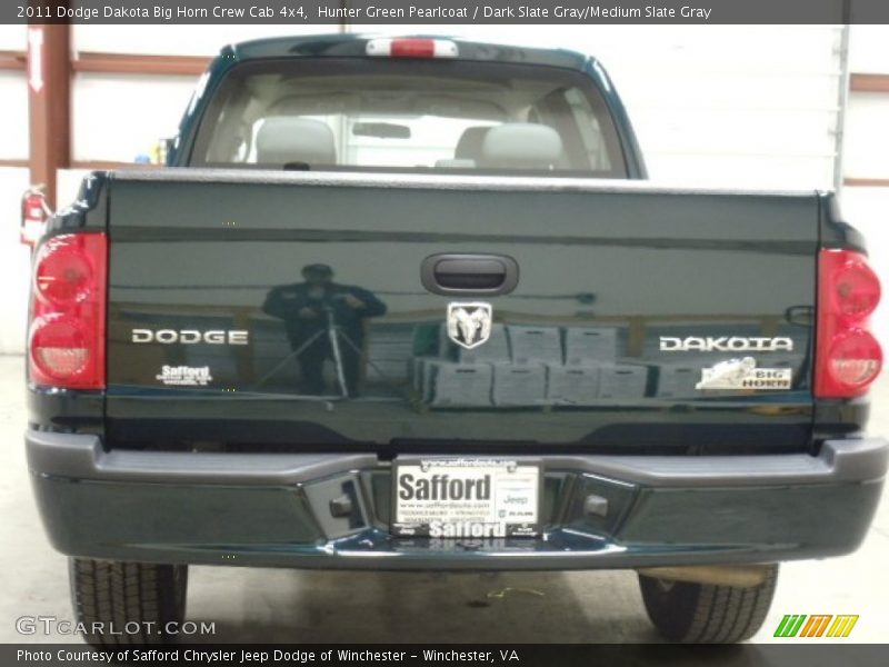 Hunter Green Pearlcoat / Dark Slate Gray/Medium Slate Gray 2011 Dodge Dakota Big Horn Crew Cab 4x4