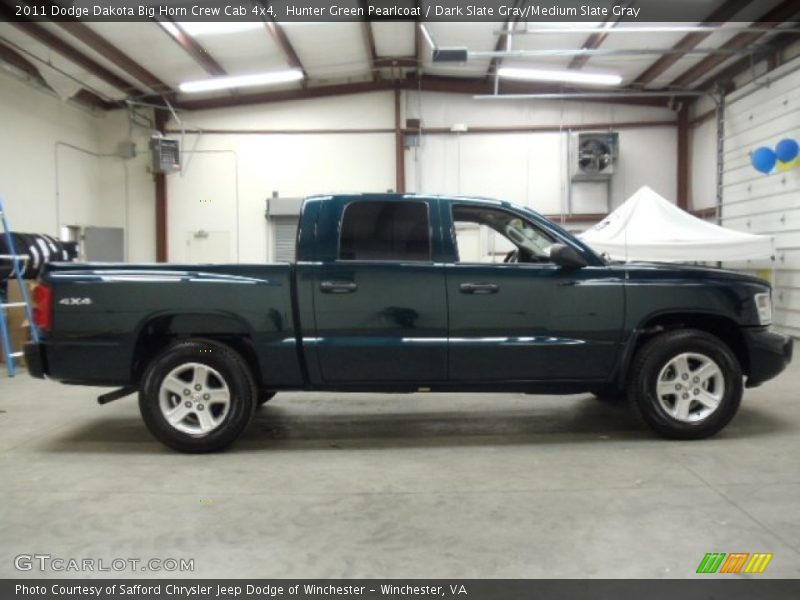 Hunter Green Pearlcoat / Dark Slate Gray/Medium Slate Gray 2011 Dodge Dakota Big Horn Crew Cab 4x4